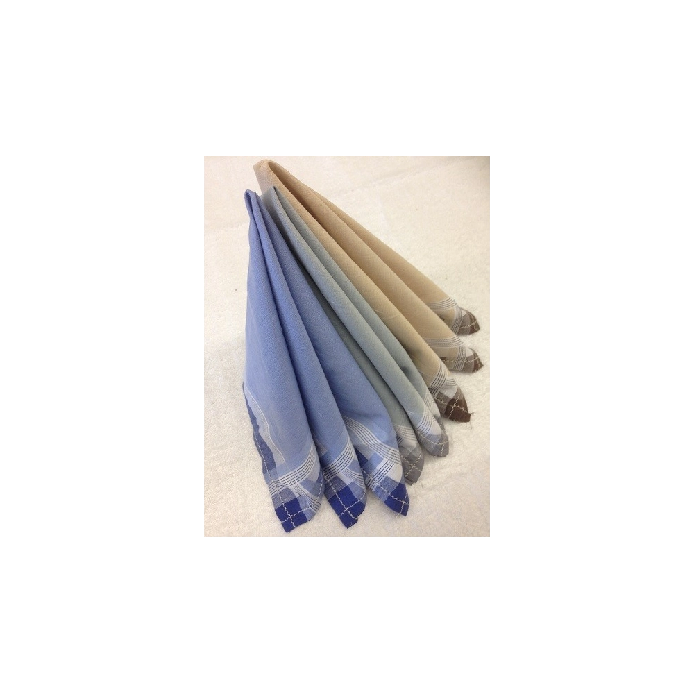 Lot de 6 mouchoirs en tissus