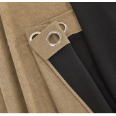 rideau Galena envers polaire noir