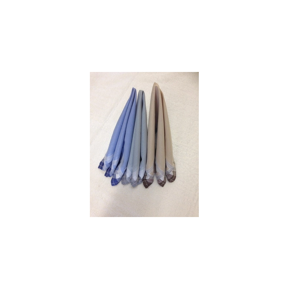 Lot de 6 mouchoirs en tissus