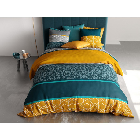 Housse de couette LUPIN 220x240cm 100%Coton 57 fils/cm²