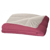 Couette Réversible Microfibre 140x200cm Bourgogne-Poivre lit 1 place