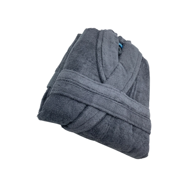 Peignoir de bain à col châle 70% coton et 30% bambou 450 g/m² - Doux et ultra-absorbant – hypoallergénique – Coupe mixte