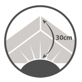 Drap housse 200x200 - Anthracite - BT 30