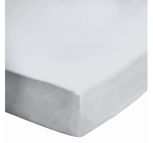 Drap housse 120x190 Blanc 100% coton