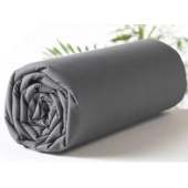 Drap housse 180x200 - Percale de coton peigné - 78 fils - Canon de Fusil - Bt 25