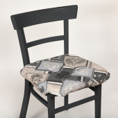 Lot de 6 Galettes de chaise CHALET Gris