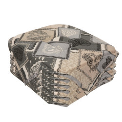 Lot de 6 Galettes de chaise CHALET Gris