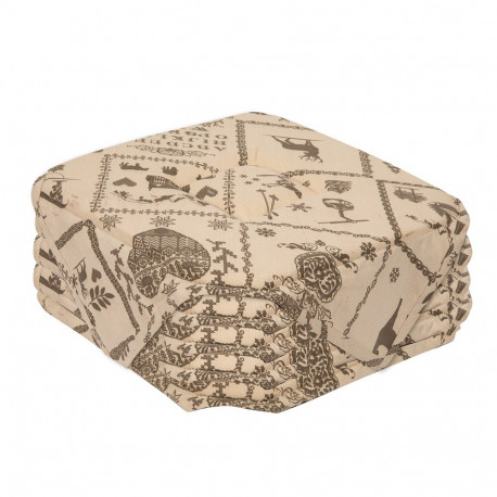 Lot de 6 galettes de chaise Montagne Beige