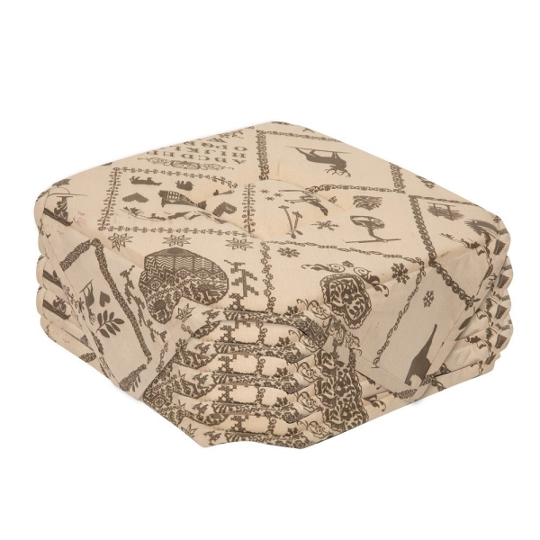 Lot de 6 galettes de chaise Montagne Beige