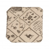 Lot de 6 galettes de chaise Montagne Beige