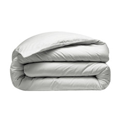 Housse de couette 280X240 percale 80 Fils blanc