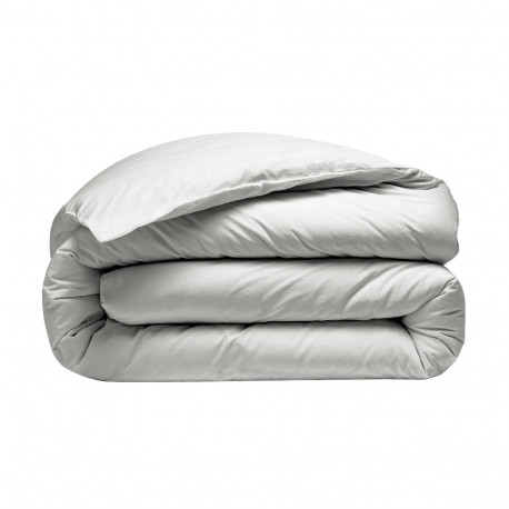 Housse de couette 280X240 percale 80 Fils blanc