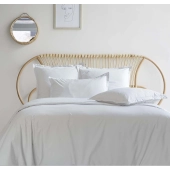 Housse de couette 280x240 + 2 taies 65x65 cm – 100% Percale – Tissage serré 80 fils - Finition rabat – Traitement Easy Care