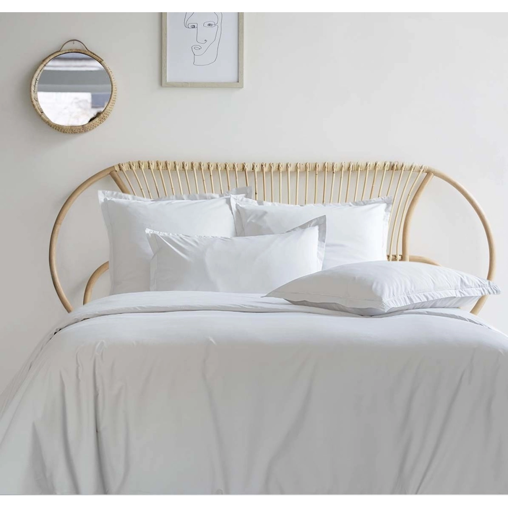 Housse de couette 280x240 + 2 taies 65x65 cm – 100% Percale – Tissage serré 80 fils - Finition rabat – Traitement Easy Care
