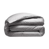 Housse de couette 280x240 + 2 taies 65x65 cm – 100% Percale – Tissage serré 80 fils - Finition rabat – Traitement Easy Care