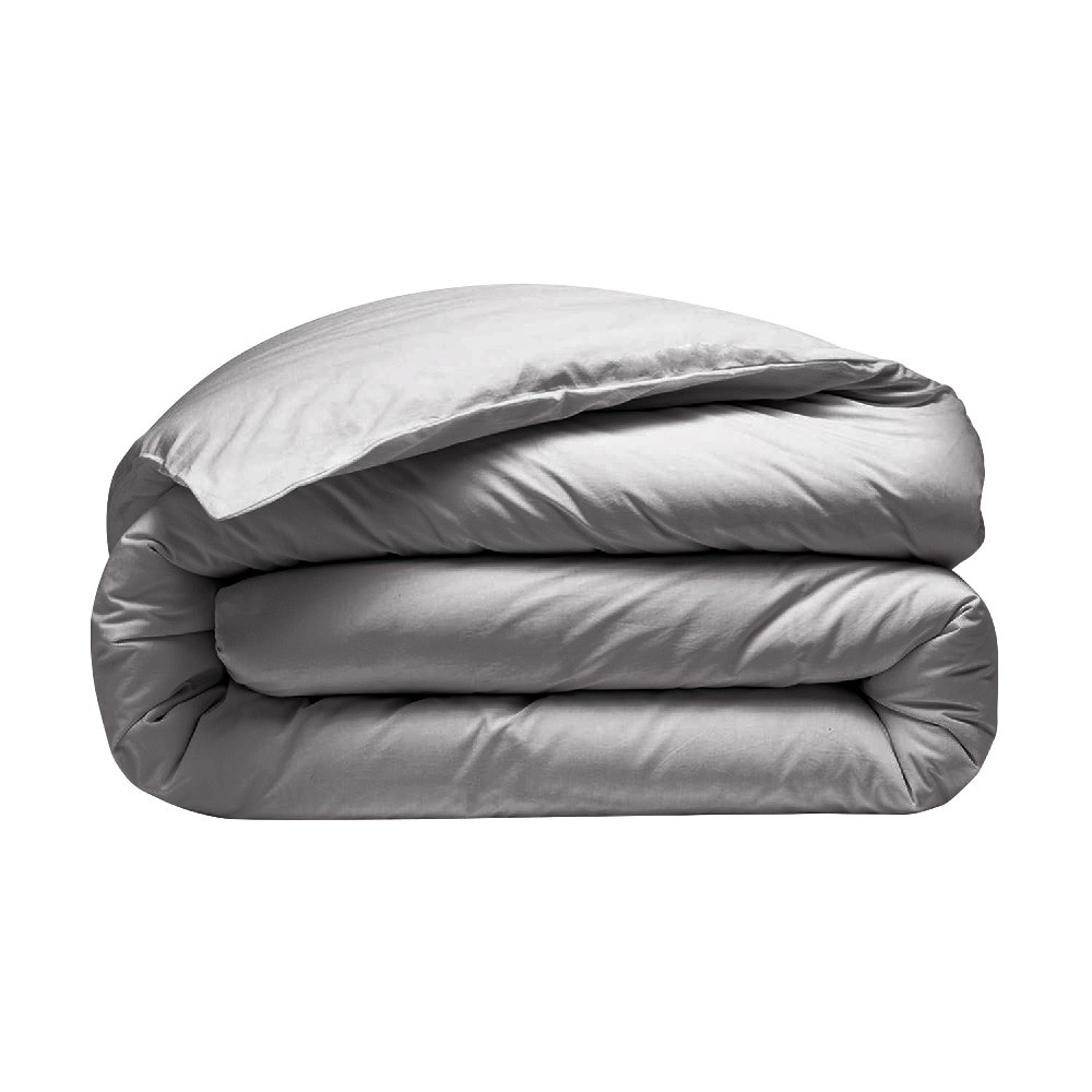 Housse de couette 280x240 + 2 taies 65x65 cm – 100% Percale – Tissage serré 80 fils - Finition rabat – Traitement Easy Care