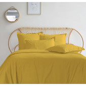 Housses de couettes 280X240 + 2 taies percale 80 Fils safran