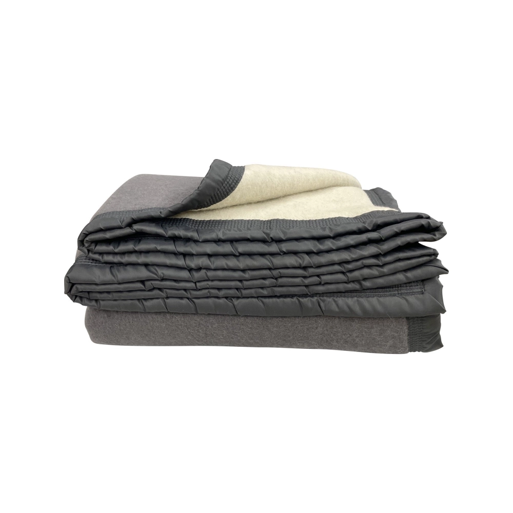 Couverture 100% Pure Laine Naturelle – Chaude, Douce et Respirante - Idéale pour l’Hiver, Fabrication Française