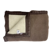 Couverture 100% Pure Laine Naturelle – Chaude, Douce et Respirante - Idéale pour l’Hiver, Fabrication Française