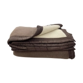 Couverture 100% Pure Laine Naturelle – Chaude, Douce et Respirante - Idéale pour l’Hiver, Fabrication Française