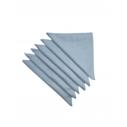 Lot de 6 Mouchoirs de Travail Blanc 100% coton 40x40cm