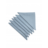 Lot de 6 Mouchoirs de Travail Blanc 100% coton 40x40cm