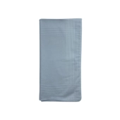 Lot de 12 mouchoirs blancs 40x40 cm en coton - Bordures élégantes, doux et résistants, idéal pour un usage quotidien