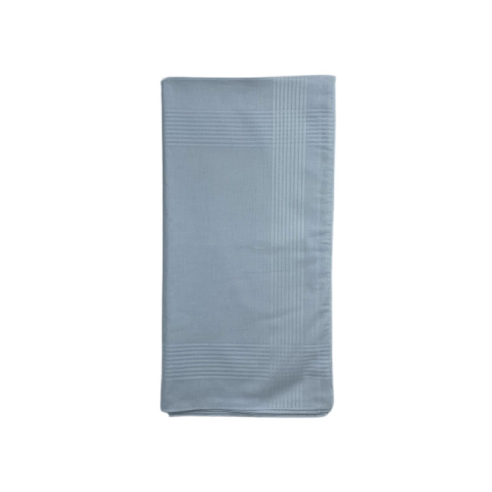 Lot de 12 mouchoirs blancs 40x40 cm en coton - Bordures élégantes, doux et résistants, idéal pour un usage quotidien