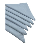 Lot de 6 mouchoirs blancs en coton 40x40 cm - Bordures élégantes, doux et résistants, idéal au quotidien