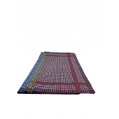 Lot de 12 Mouchoirs 100% coton jumel quadrillés 40x40cm