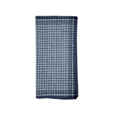 Lot de 12 Mouchoirs de Travail grands carreaux Bleu et Blanc 100% coton 40x40cm