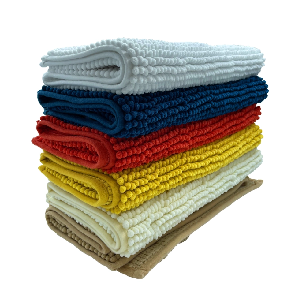 Tapis de bain Chenille Antidérapant Rectangulaire 50x80 cm