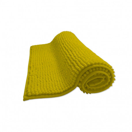 Tapis de bain Chenille jaune 50x80cm