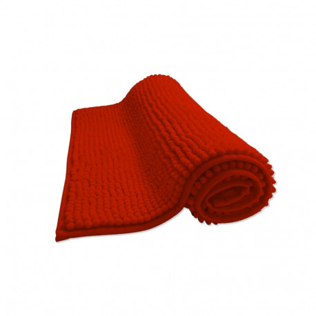 Tapis de bain Chenille rouge 50x80cm