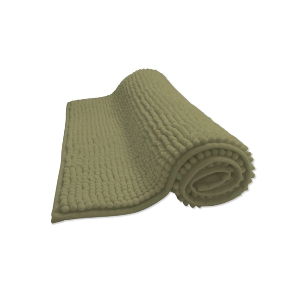 Tapis de bain Chenille taupe 50x80cm