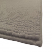 Zoom Tapis de bain Chenille gris perle 50x80cm