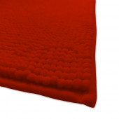 Zoom Tapis de bain Chenille rouge 50x80cm