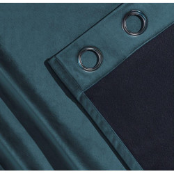 rideau galena bleu avec envers polaire