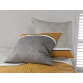 Housse de Couette 100% Coton 240x260 cm avec 2 taies carrées Balmaz