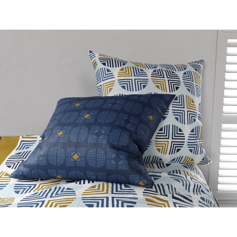 Housse de Couette 100% coton 240x260 cm + 2 taies 63x63 cm Sirius