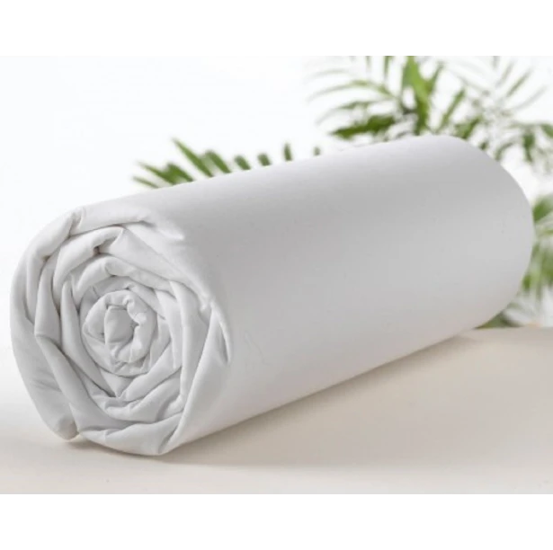 Drap Housse blanc 100% Coton pour lit double 140 ou 160 - Gamme Hôtel Airbnb