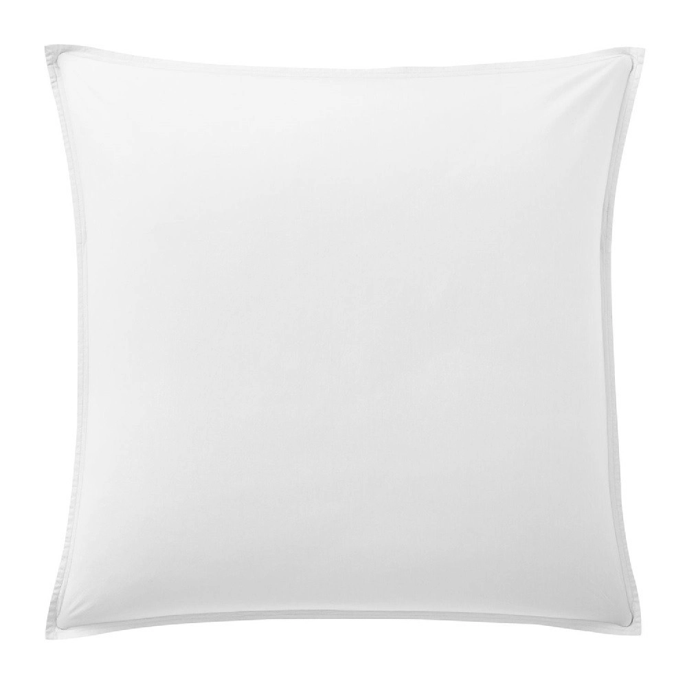 Lot 2 taies d'oreillers blanches 65x65 cm Airbnb & Hotels - Facile à  repasser - coton