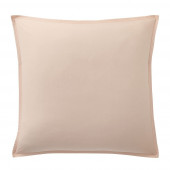 Taie d'oreiller coton percale lavé rose
