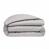 Housse de couette Percale de Coton Lavé 80 fils/cm2 Gris clair