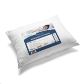 Oreiller Mémoire de Forme 65x65 cm – Confort Ergonomique & Soutien Cervical – Enveloppe 100% Coton – Fabrication Française