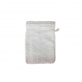 Gant de toilette blanc 20x15 cm - Alpes blanc