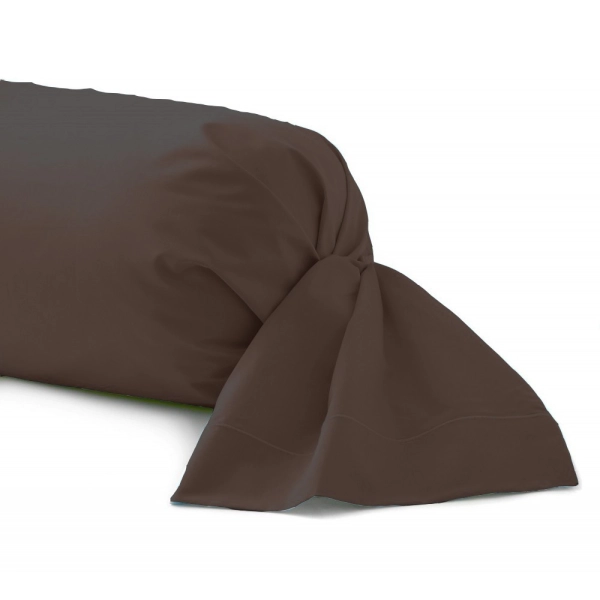 Taie Traversin 43x185 - Chocolat Zoom
