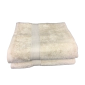 Lot de 5 serviettes éponges unies taupes, 100 % coton 600 g/m² - 3 dimensions pour tous usages, douceur et absorption