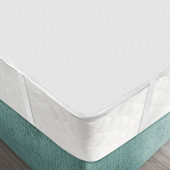 Protège Matelas Imperméable Molleton Coton 200g/m²  140x190 Plateau