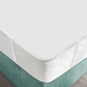 Protège Matelas Imperméable Molleton Coton 200g/m² 140x190 Plateau